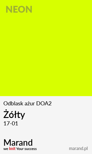Odblask ażur DOA2 – kolor Żółty 17-01  