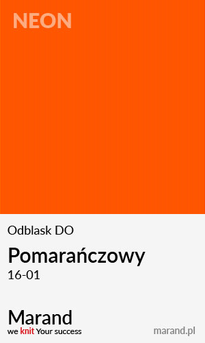 Odblask DO – kolor Pomarańczowy 16-01  