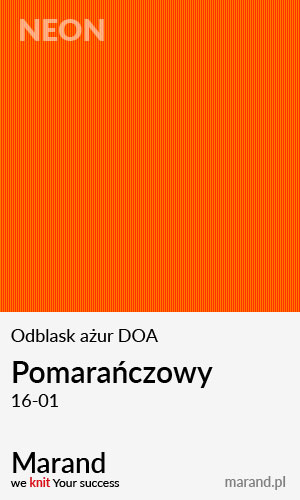 Odblask ażur DOA – kolor Pomarańczowy 16-01  