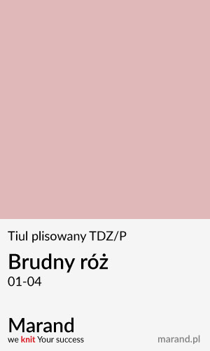 Tiul plisowany TDZ/P – kolor Brudny róż 01-04  