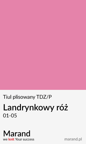 Tiul plisowany TDZ/P – kolor Landrynkowy róż 01-05  