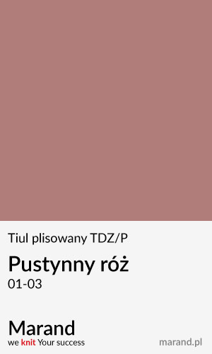 Tiul plisowany TDZ/P – kolor Pustynny róż 01-03  