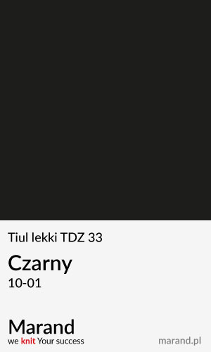 Tiul lekki TDZ 33 – kolor Czarny 10-01  