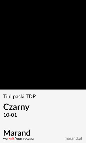 Tiul paski TDP – kolor Czarny 10-01  